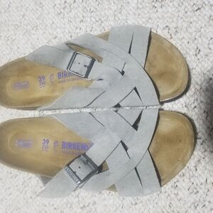 Birkenstock Lugano Taupe Sandals with Classic  Design